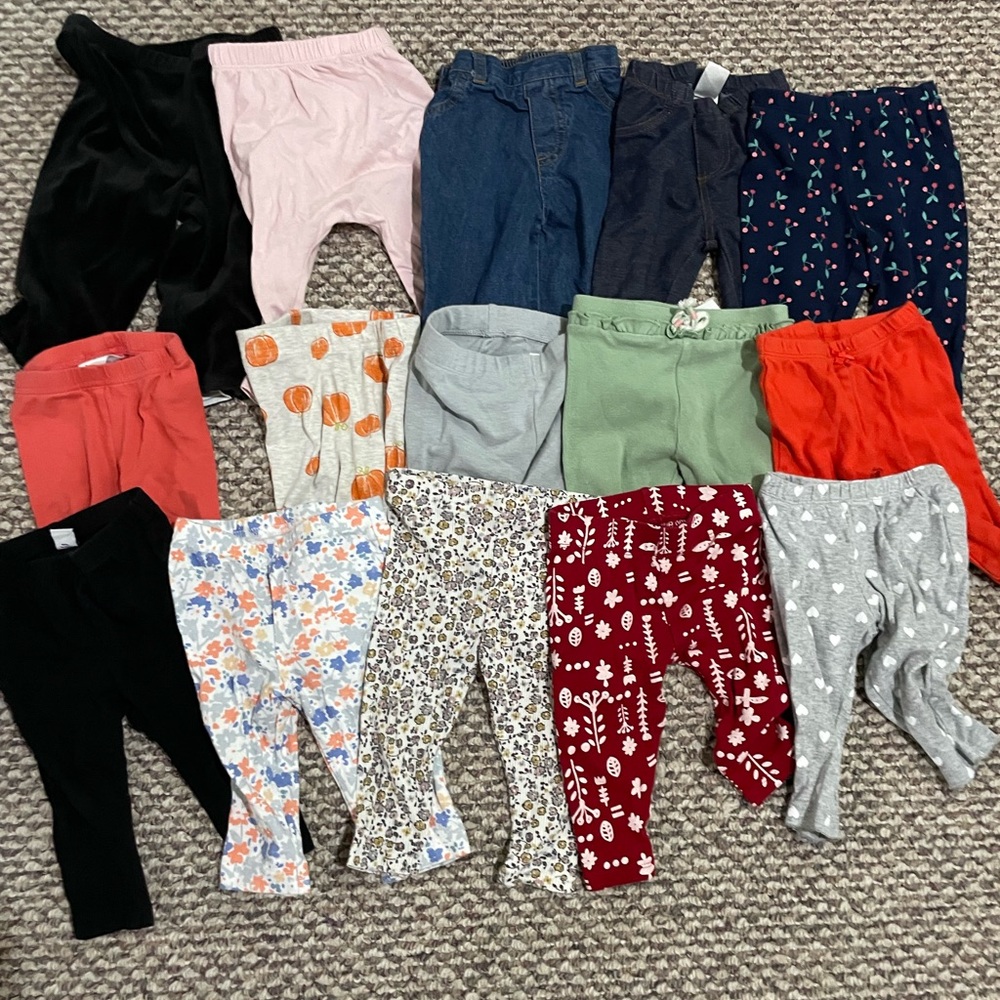Assorted Baby 6-9 month Leggings/pants
